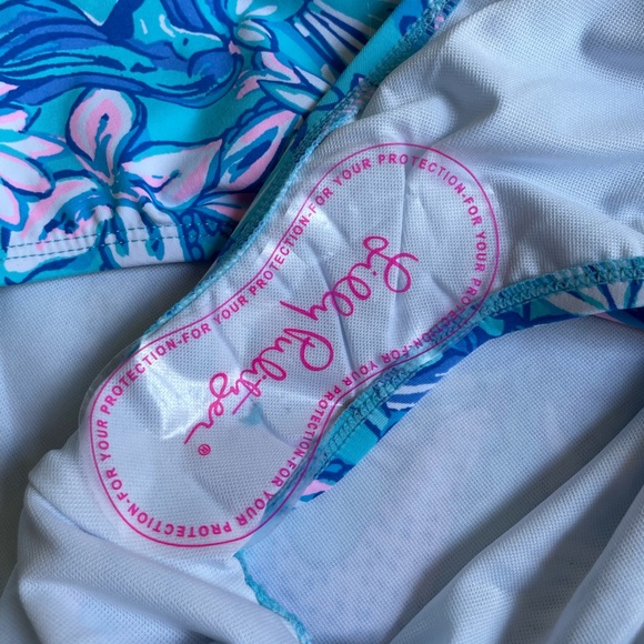 Lilly Pulitzer Caelum Ruffle one-piece, size 12, NWT - Picture 3 of 7